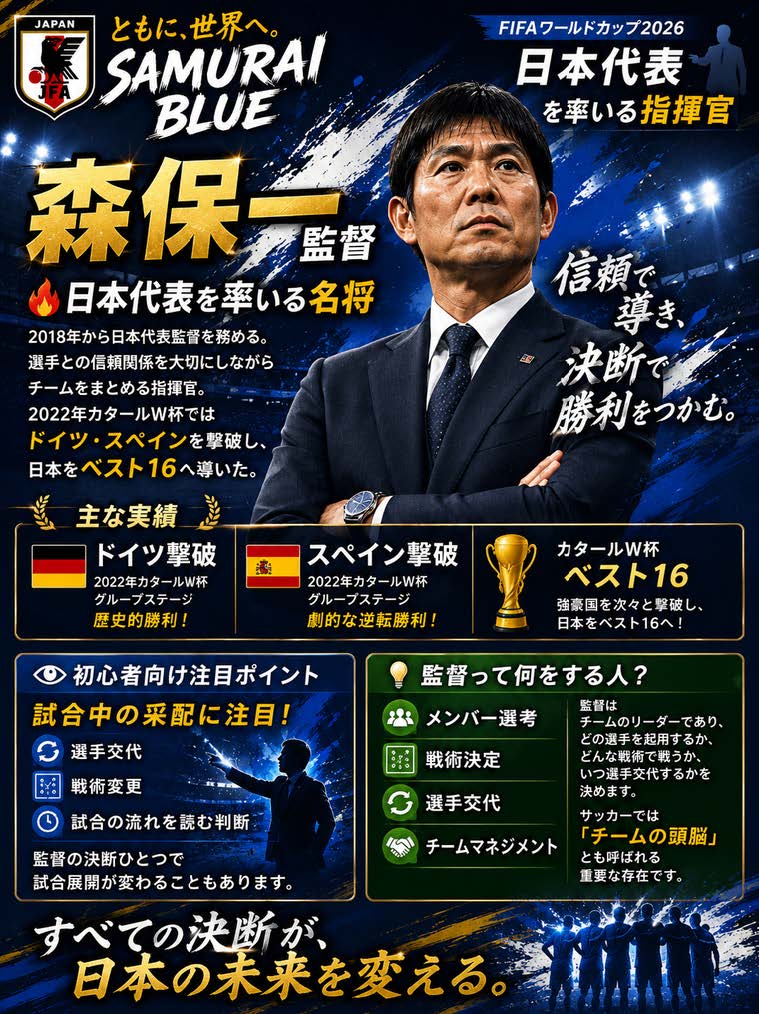 日本代表監督ポスター