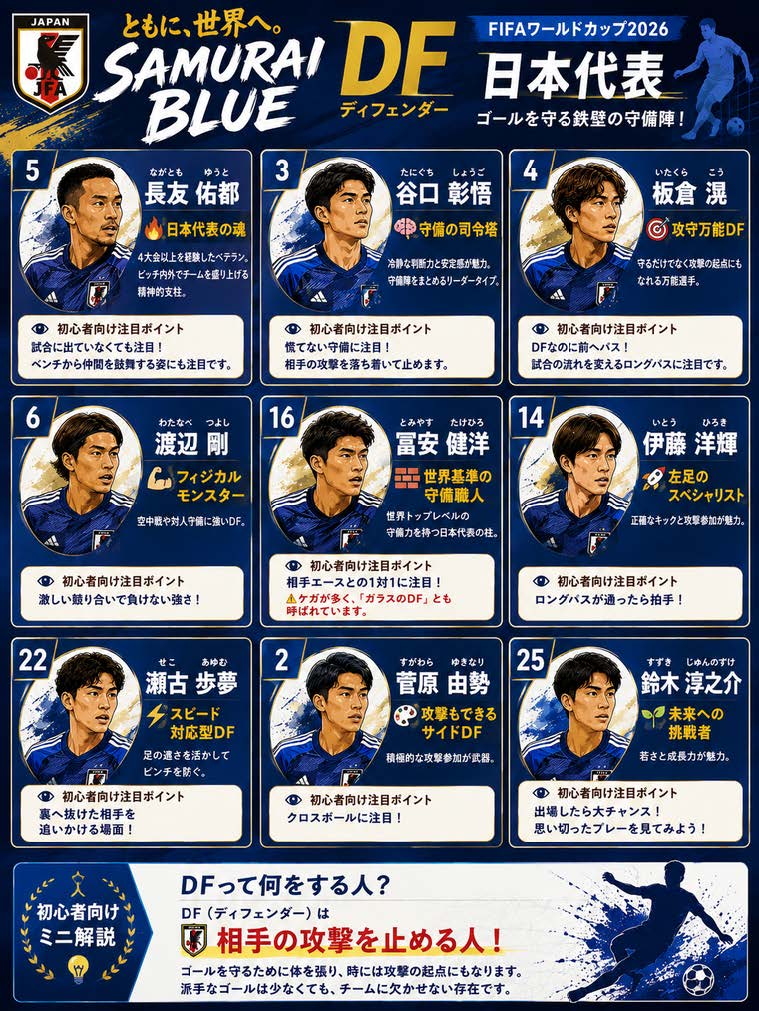日本代表DFポスター