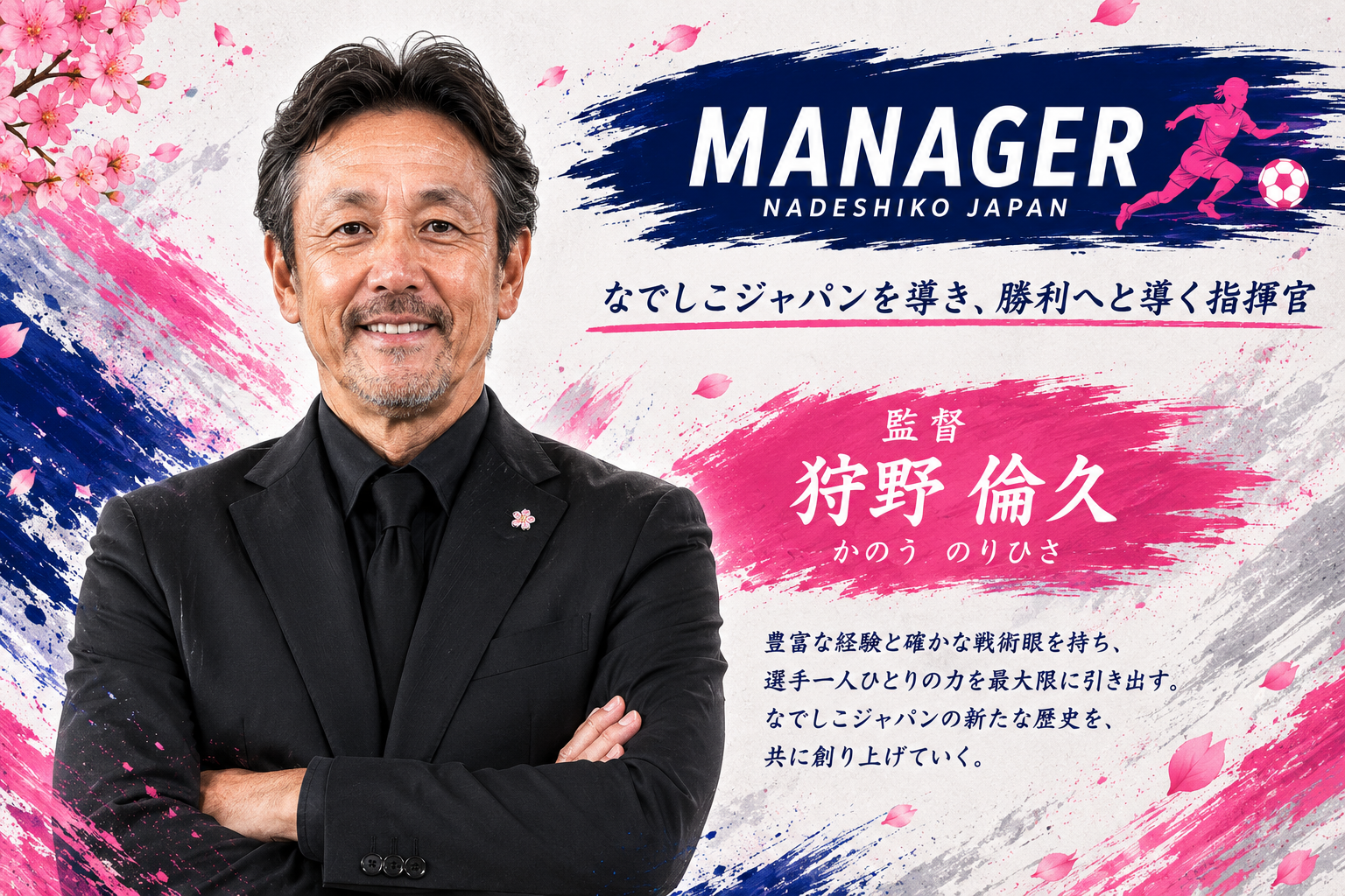 なでしこジャパン 狩野監督